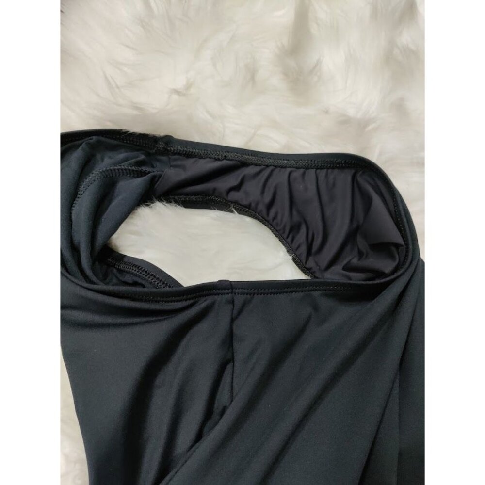 La Blanca One Piece Swimsuit Lace Up Criss Cross Swimwear Black Women's Size 12 - Picture 7 of 10